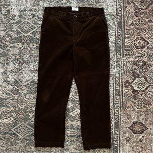 Percival Straight Leg Corduroy Trousers in Espresso
